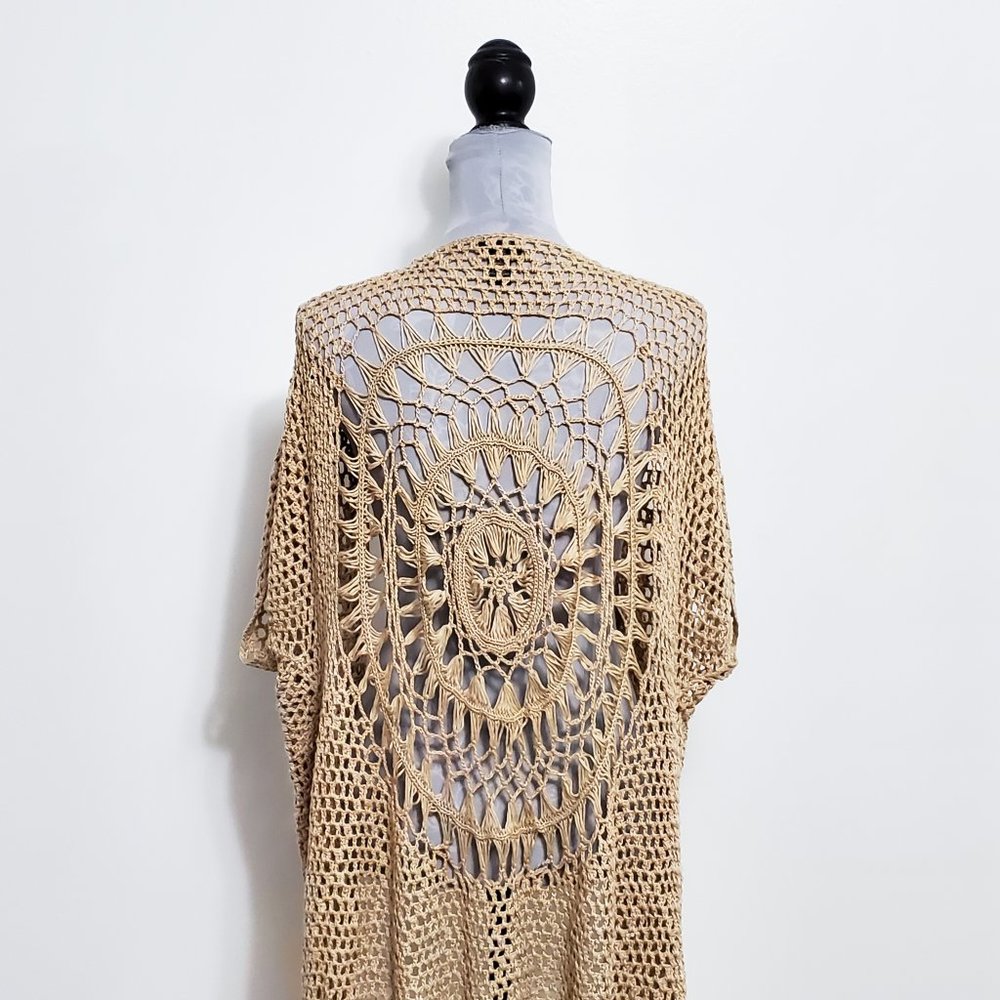 Boho Knit Tassle Edge Cardigan/Pullover